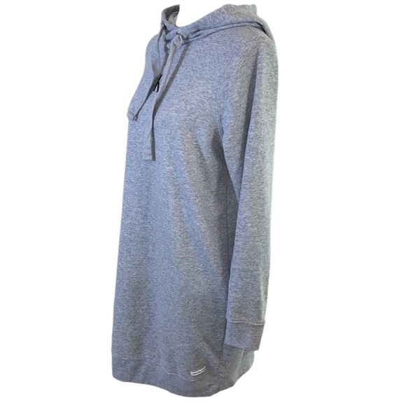 Calvin Klein Grey Monogram Logo Hoodie Dress Size Medium - Picture 9 of 17